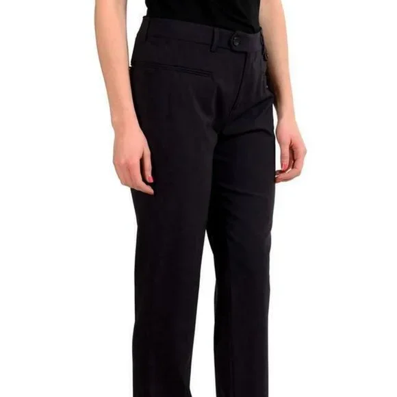 パンツ MAISON MARGIELA Black Wool Pant Four stitches wool